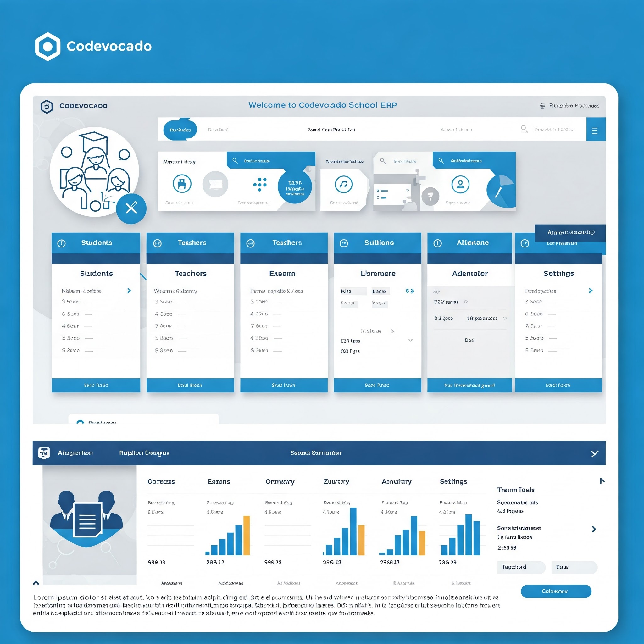 School ERP Dashboard Preview